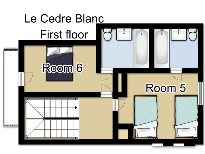 Chalet Le Cedre Blanc Meribel Floor Plan 3